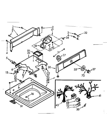 Top and console assembly