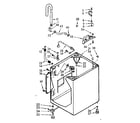 Kenmore 1107003502 cabinet parts diagram
