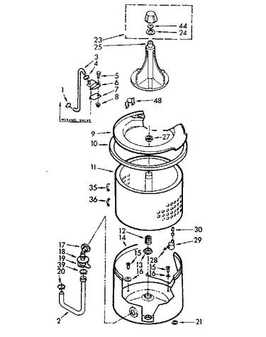 Tub and basket assembly