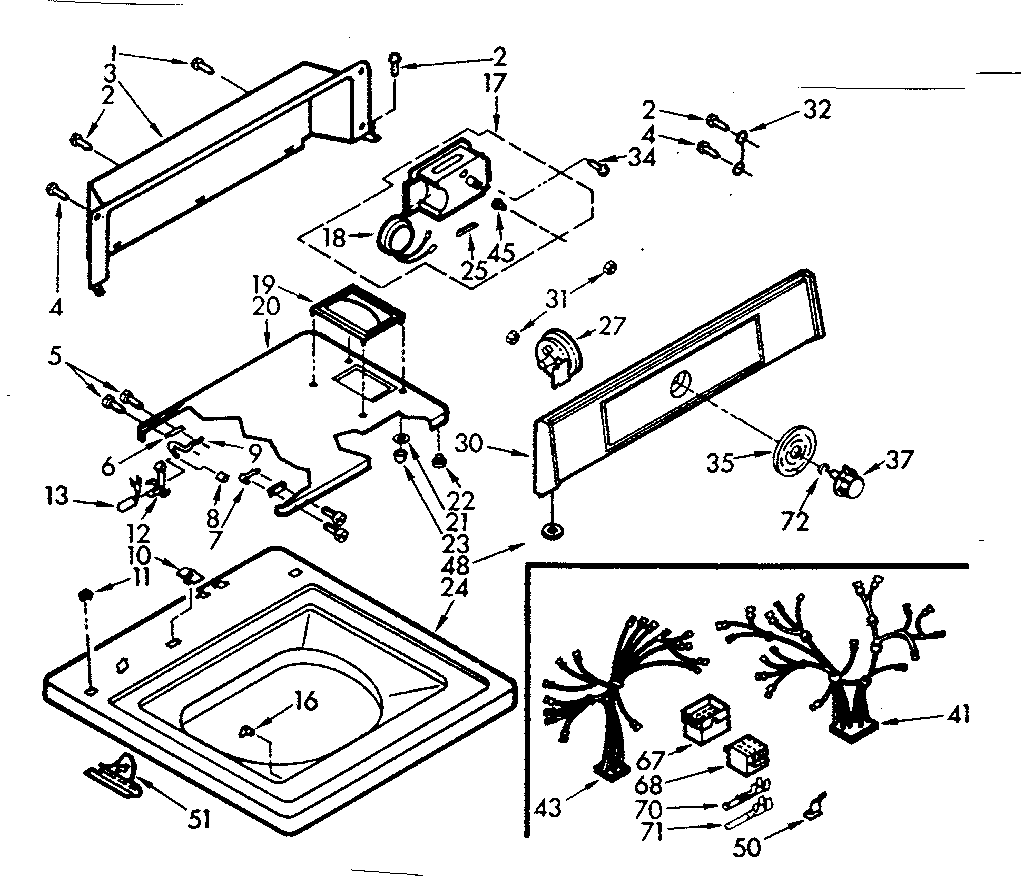 Top and console assembly