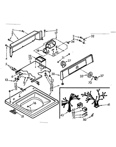 Top and console assembly