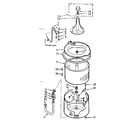 Kenmore 1107003503 tub and basket assembly diagram