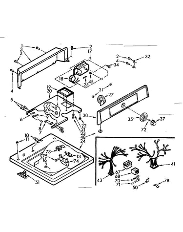 Top and console assembly
