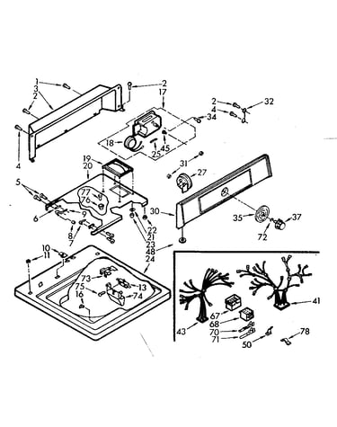 Top and console assembly