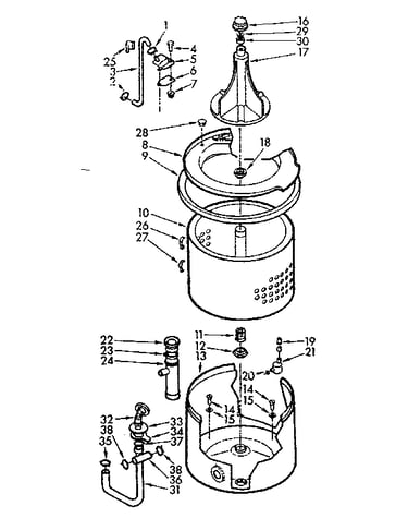 Tub and basket assembly
