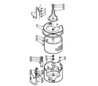 Kenmore 1107005402 tub and basket assembly diagram