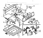 Kenmore 1107004402 top and console assembly diagram