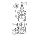 Kenmore 1107005403 tub and basket assembly diagram