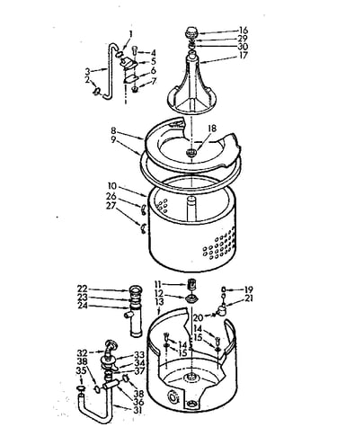 Tub and basket assembly