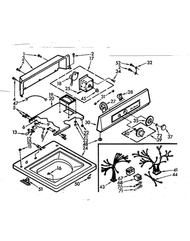 Top and console assembly
