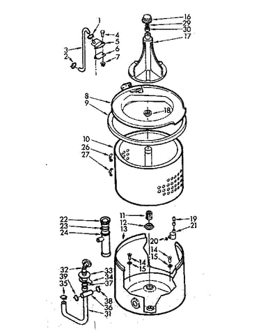 Tub and basket assembly
