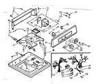 Kenmore 1107004405 top and console assembly diagram