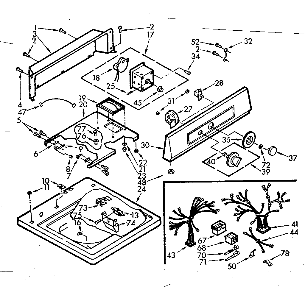 Top and console assembly