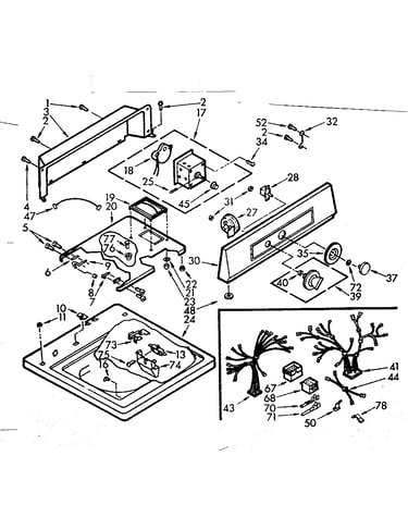 Top and console assembly