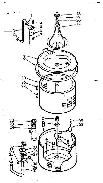 Tub and basket assembly