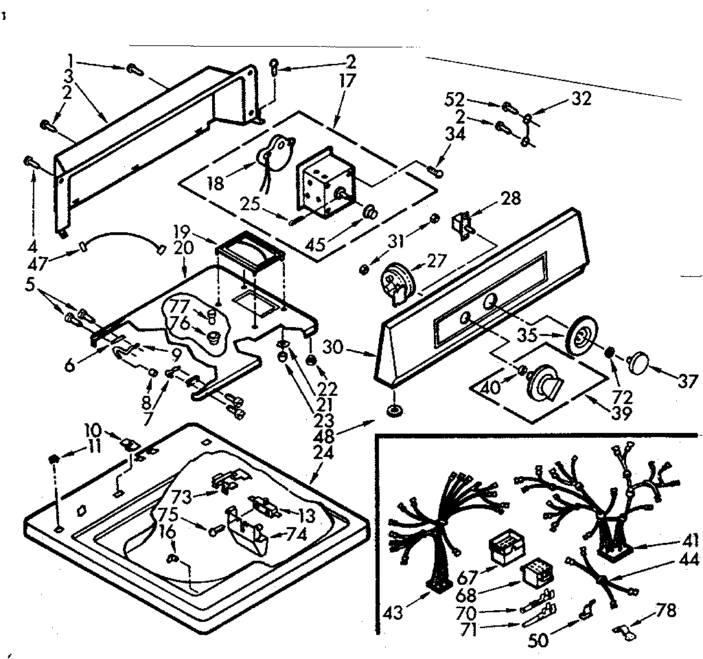 Top and console assembly