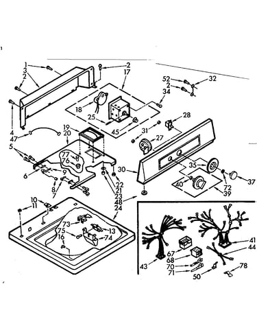 Top and console assembly