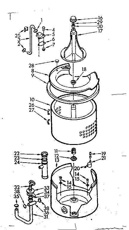 Tub and assembly