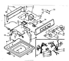 Kenmore 1107005551 top console assembly diagram