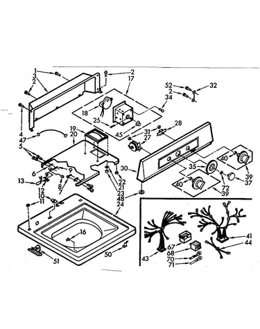 Top and console assembly
