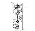 Kenmore 1107004502 pump assembly diagram