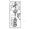 Kenmore 1107004553 pump assembly diagram