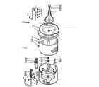 Kenmore 1107004504 tub and basket assembly diagram