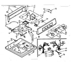 Kenmore 1107005554 top and console assembly diagram