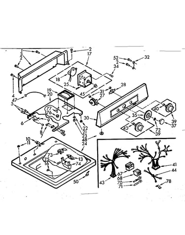 Top and console assembly