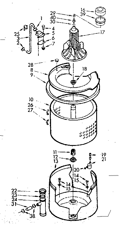 TUB AND BASKET ASSEMBLY