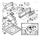 Kenmore 1107004650 top and console assembly diagram