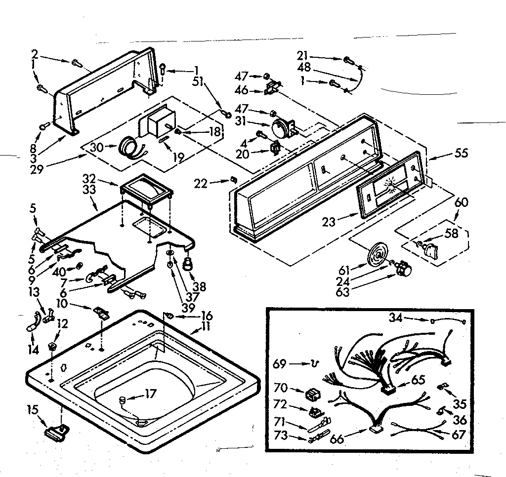TOP AND CONSOLE ASSEMBLY