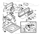 Kenmore 1107004660 top and console assembly diagram