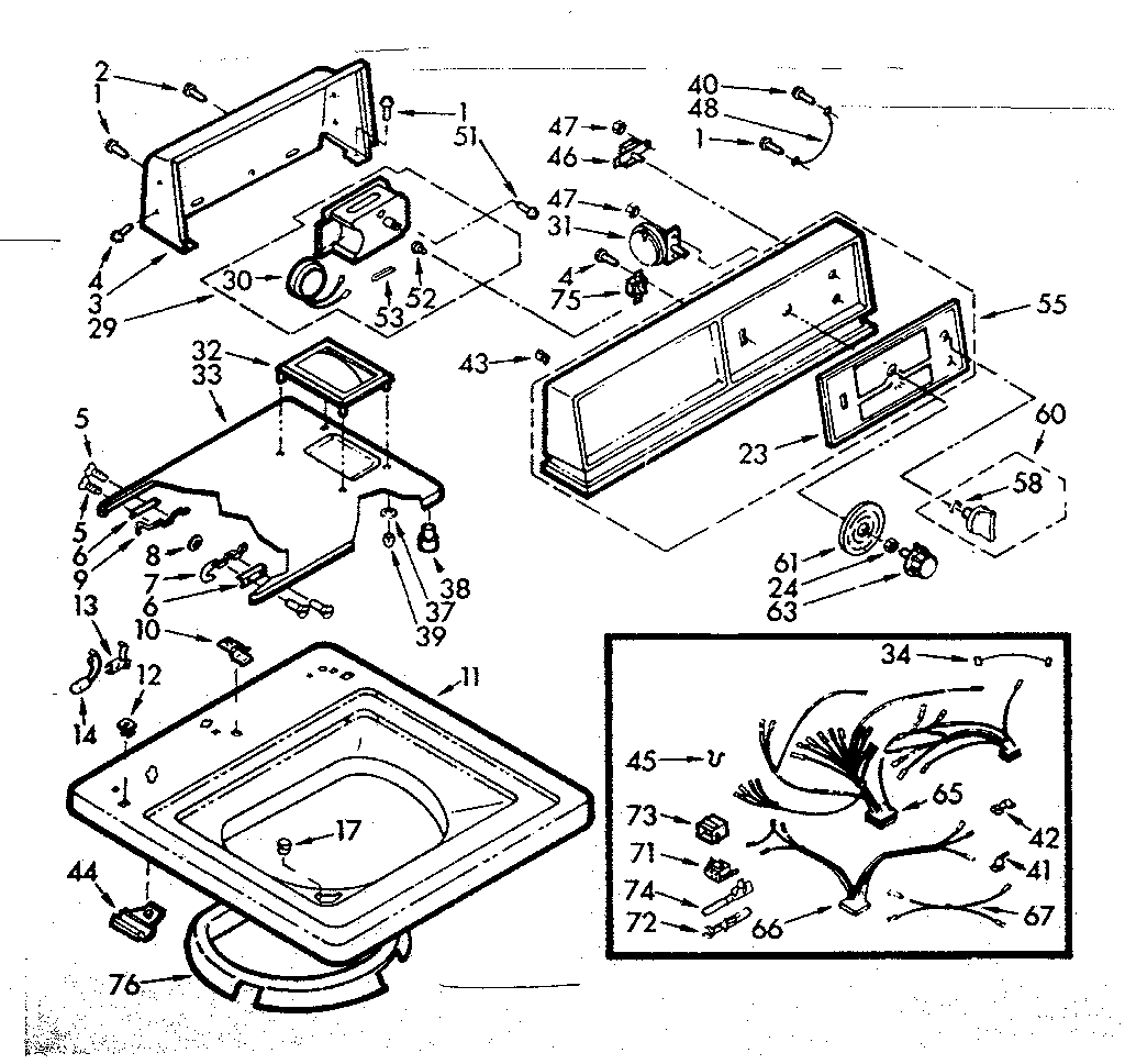 Top and console assembly