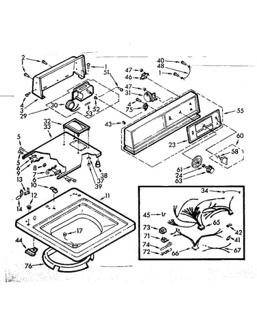 Top and console assembly