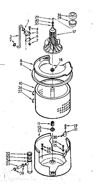 Tub and basket assembly