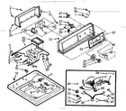 Kenmore 1107005665 top and console assembly diagram