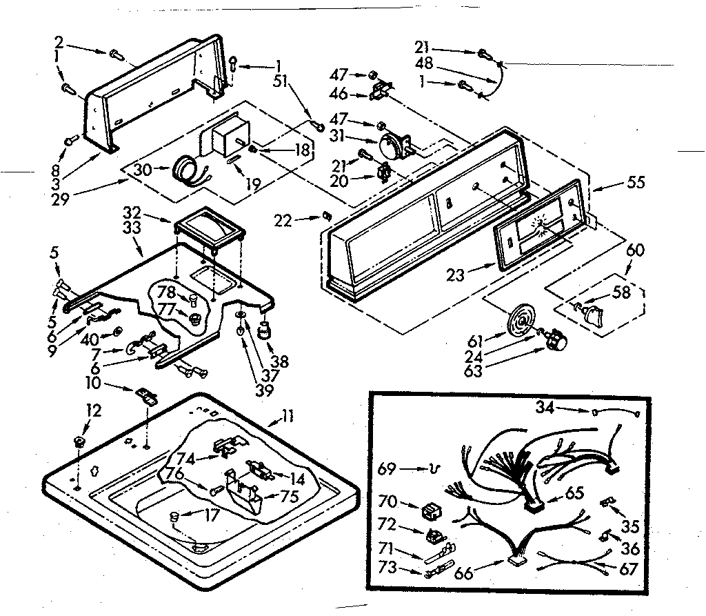Top and console assembly