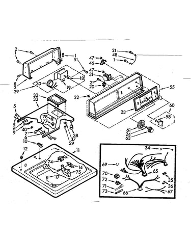 Top and console assembly