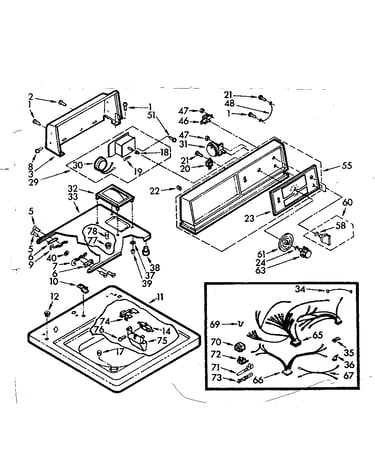 Top and console assembly