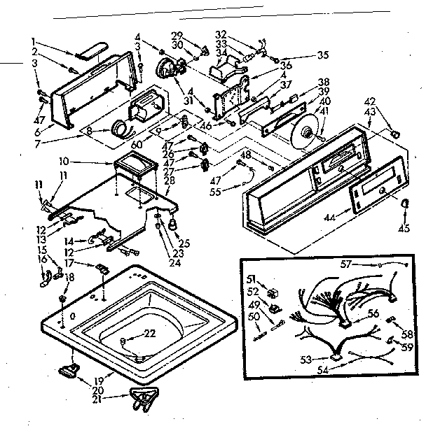 Top and console assembly