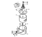 Kenmore 1107004702 tub and basket assembly diagram