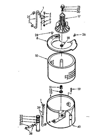Tub and basket assembly