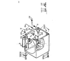 Kenmore 1107005703 cabinet parts diagram
