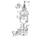 Kenmore 1107005703 tub & basket assembly diagram