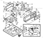 Kenmore 1107004703 top and console assembly diagram