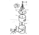 Kenmore 1107004704 tub and basket assembly diagram