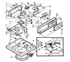 Kenmore 1107005704 top and console assembly diagram