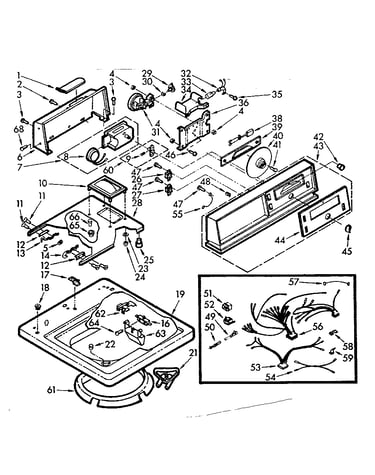Top and console assembly