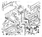 Kenmore 1107004800 top and console assembly diagram